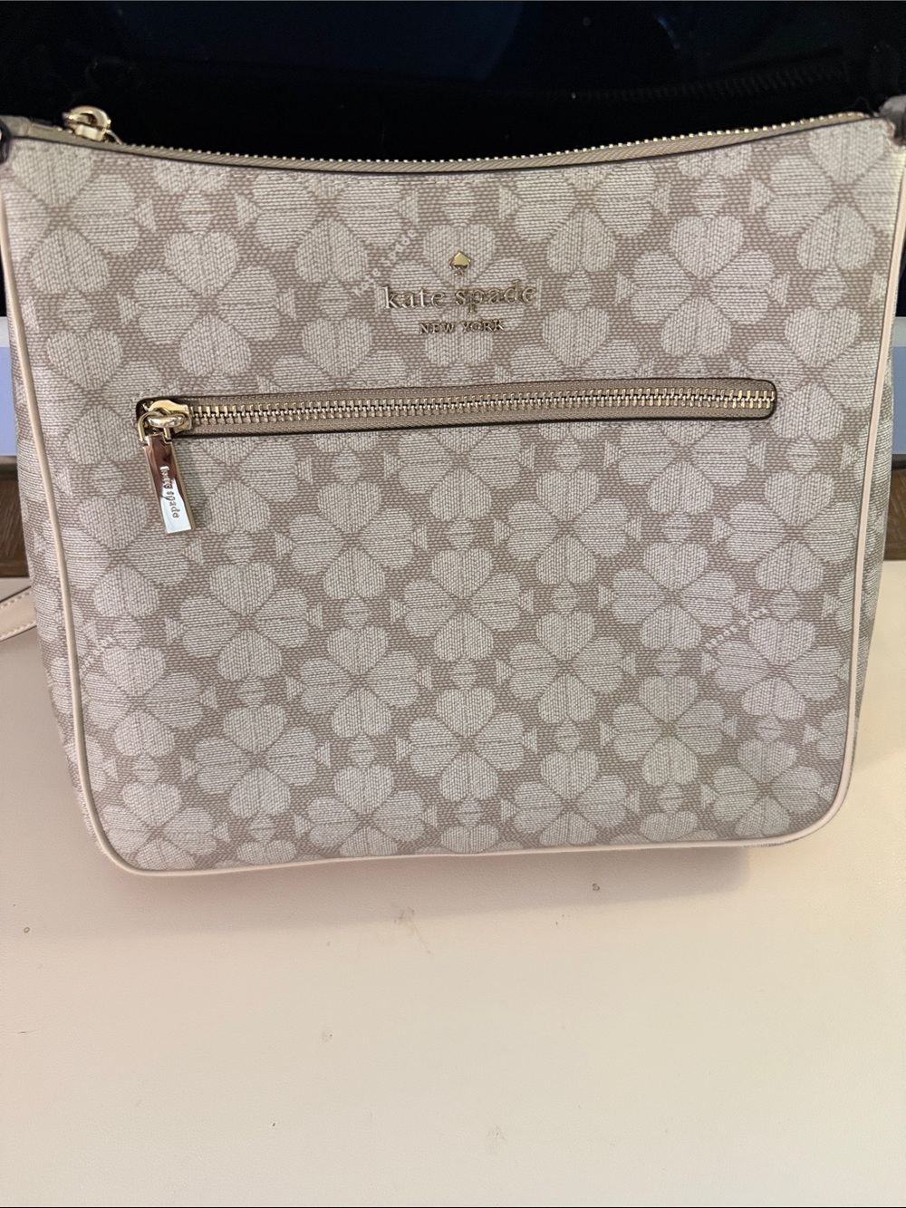 kate spade Light Beige Floral Jacquard Crossbody